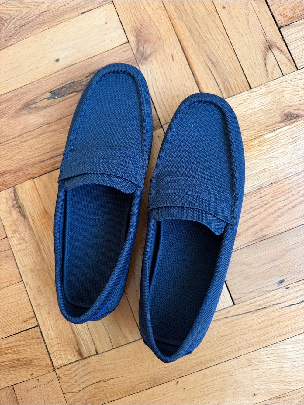 Rothy's Navy Knit Slip-On Loafers for Men